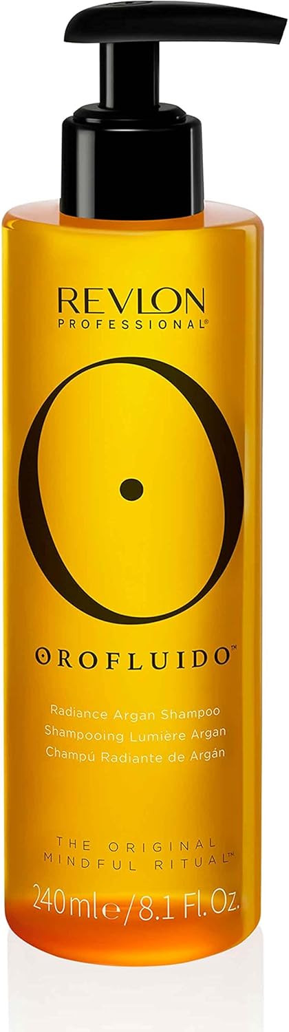 REVLON PROFESSIONAL OROFLUIDO RADIANCE ARGAN SHAMPOO, Moisturizing Shampoo With Argan Oil  240 ml