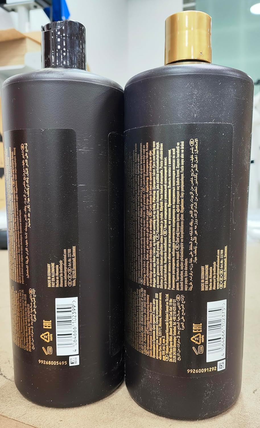 Sebastian Professional Dark Oil Lightweight Shampoo 1000ml and Conditioner 1000ml