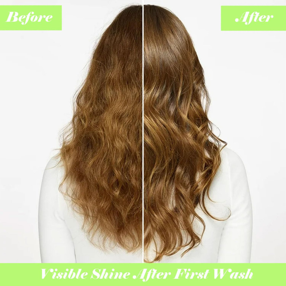 Herbal Essence Dazzling Shine Shampoo & Conditioner Bundle (2 x 400 ml)  Shine-Enhancing Hair Care for Dull or Damaged Hair  Silicone-Free, Cruelty-Free Formula with Natural Lime Essence