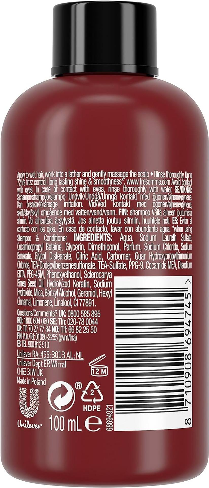 TRESemmé Keratin Smooth Shampoo 100 ml