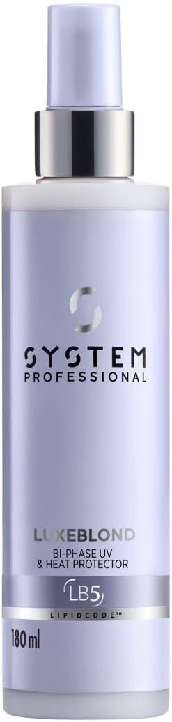 System Professional LuxeBlond Bi-Phase UV & Heat Protector, 180 ml, Color Treated, Styling Agent