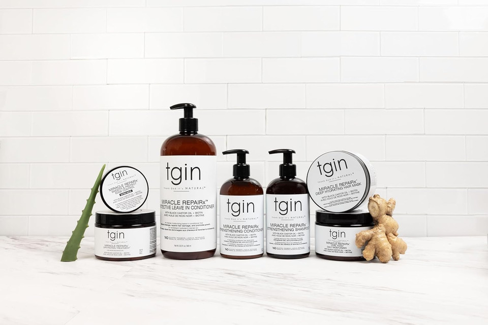 tgin Miracle Repair Protective Leave In Conditioner For Natural, Dry, Curly Hair - 13 Oz