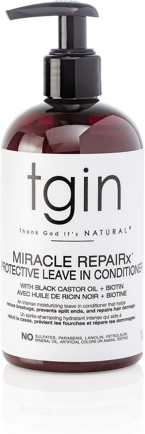 tgin Miracle Repair Protective Leave In Conditioner For Natural, Dry, Curly Hair - 13 Oz