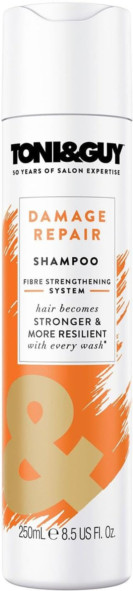 Toni & Guy Bundle of Shampoo 250ml and Conditioner 250ml that intensely Nourishes Damaged Hair Making Stronger and More Resilient With Every Wash