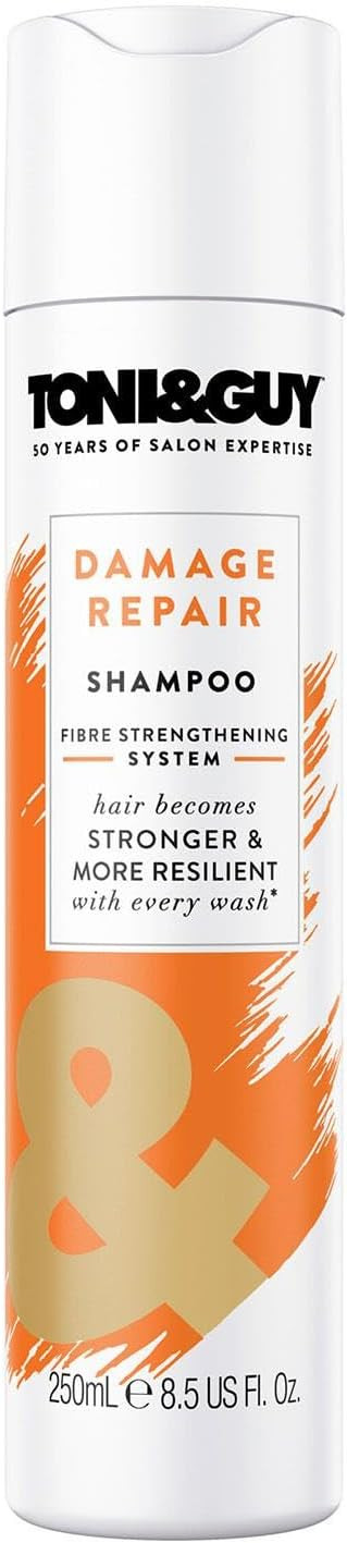 Toni & Guy Bundle of Shampoo 250ml and Conditioner 250ml that intensely Nourishes Damaged Hair Making Stronger and More Resilient With Every Wash