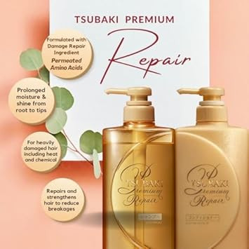 TSUBAKI Premium Repair Shampoo and Conditioner Hair Care Set 490ml+490ml?No Box?