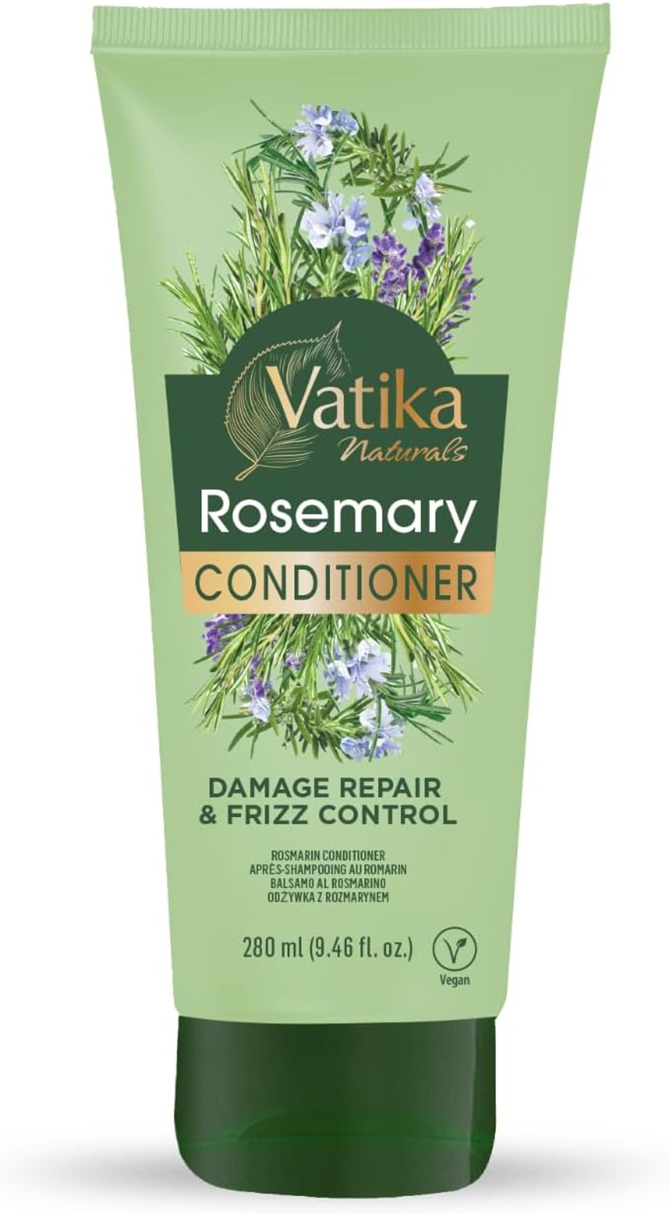 Vatika Natural Rosemary Conditioner, 280gm, Conditioner for dry hair, Anti-dandruff conditioner, Promotes Hair Growth, Nourishes & Conditions Hair, Rosemary oil
