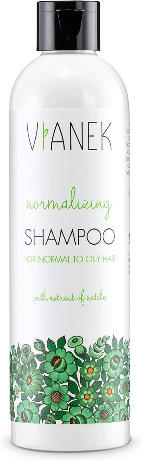 VIANEK Normalising Shampoo Hair Shampoo for Hair Care Vegan Natural Cosmetics for Men and Women Size 300 ml