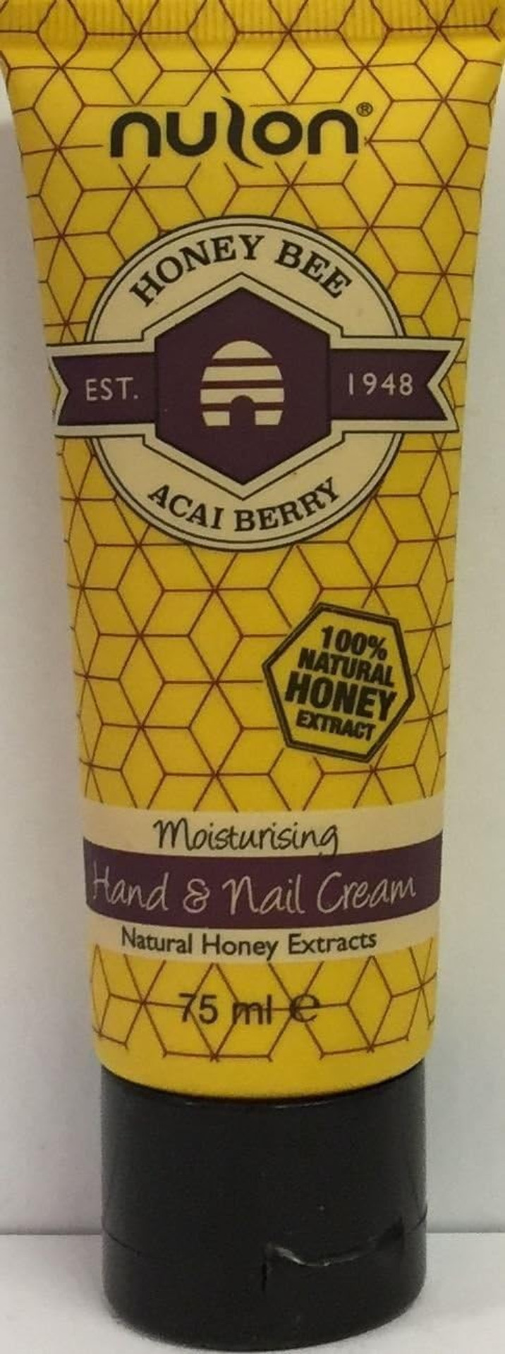 THREE PACKS of Nulon Honey Bee Acai Berry Moisturising Hand & Nail Cream 75ml