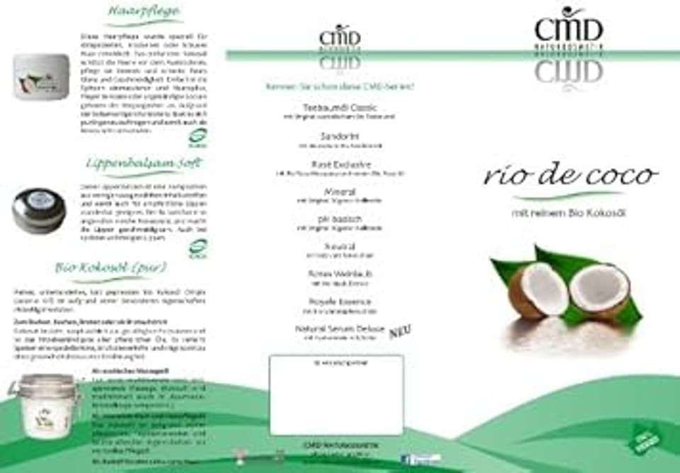 CMD Rio de Coco Hand Cream with Coconut Oil Pack of 2 (Organic, Vegan, Natural Cosmetics) Coconut