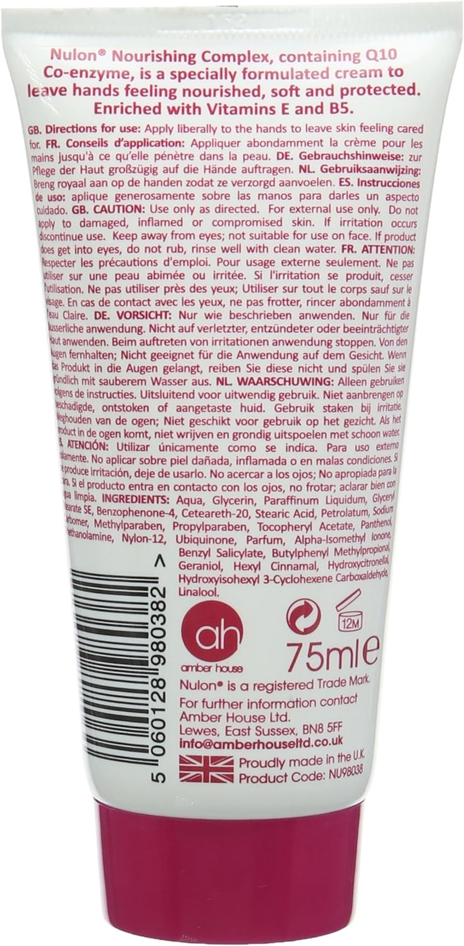 nulon q10 nourishing complex 75ml hand cream