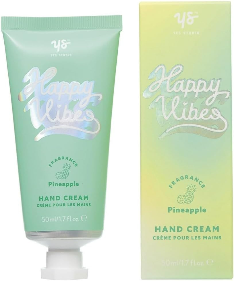 Yes Studio Happy Vibes Pineapple Fragranced Nourishing Hand Cream Tube 50ml