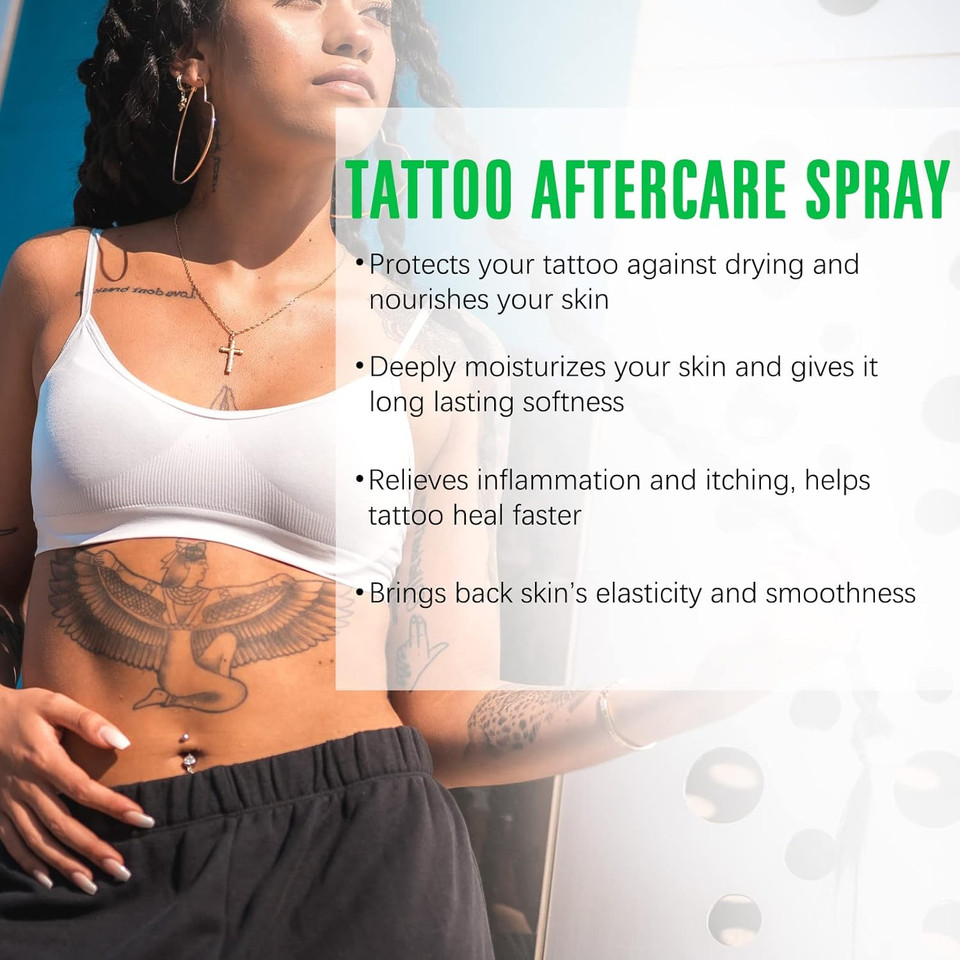 Tiuedu Repair Tattoo Gel, Tattoo Aftercare, Tattoo Balm for Before, During, After The Tattoo Process, Promotes Healing, Enhances Colors, Soothing Tattoo Care with Natural Ingredients(60ml)