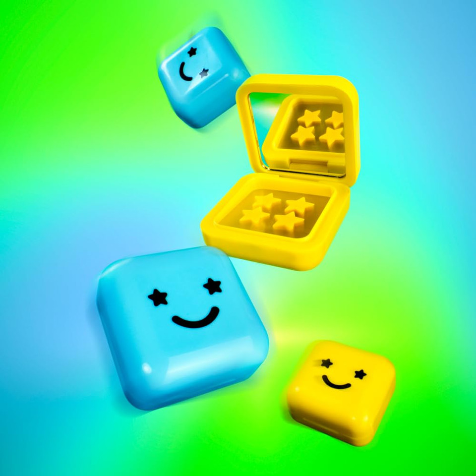 Starface Hydro-Star + Salicylic Acid Patches And Big Blue Compact, Helps Visibly Shrink And Soothe Spots, Cute Star Shape, Vegan, 32 Count