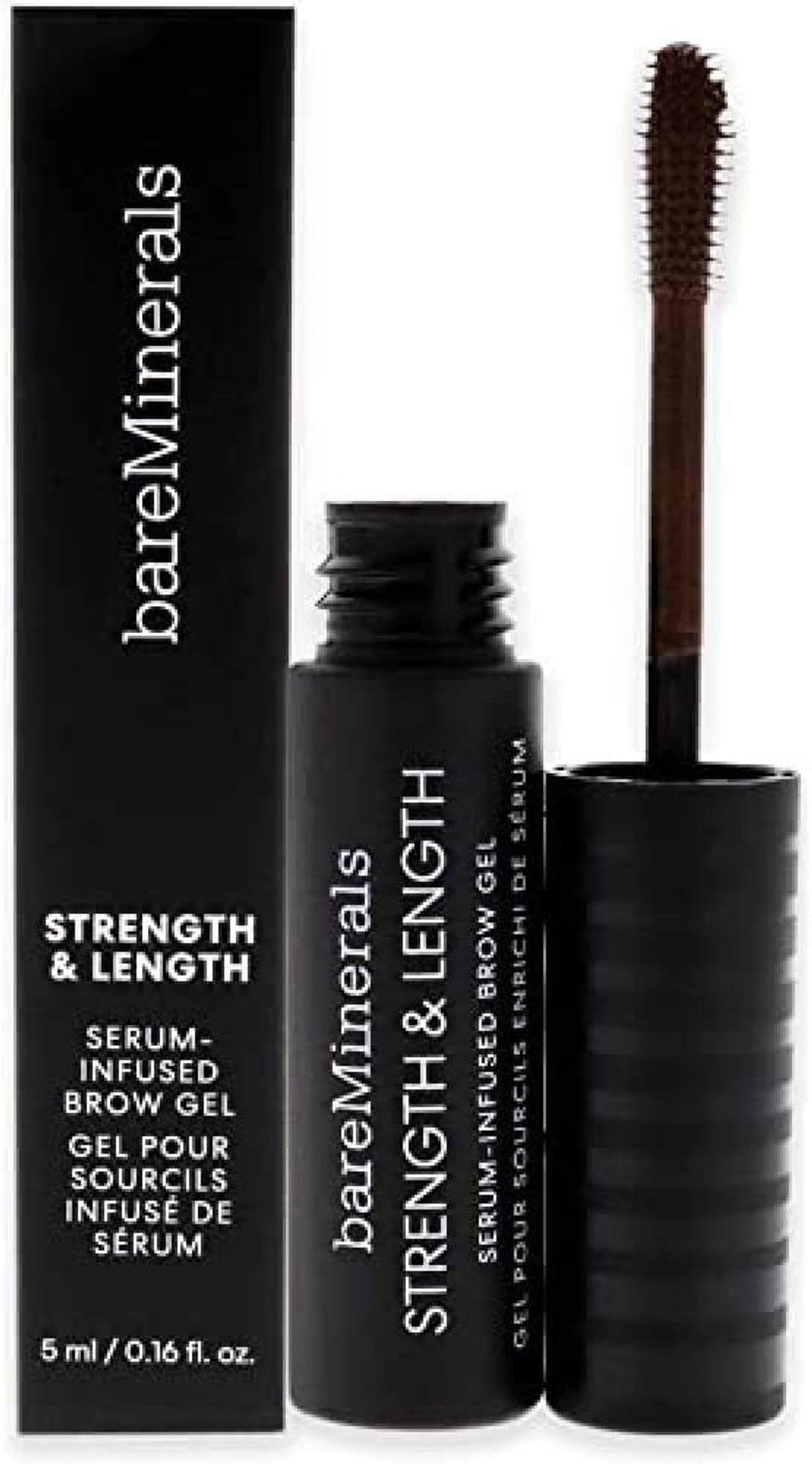 bareMinerals Strength and Length Serum-Infused Brow Gel - Coffee for Women 0.16 oz Brow Gel bareMinerals Strength and Length Serum-Infused Brow Gel - Coffee for Women 0.16 oz Brow Gel