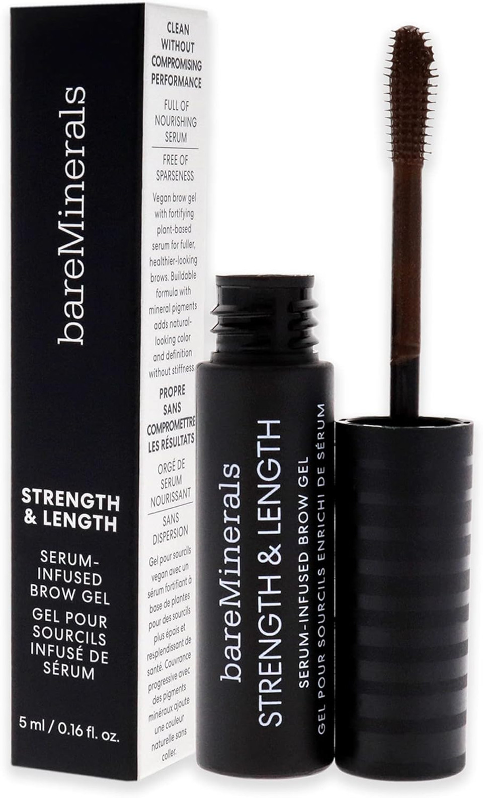 bareMinerals Strength and Length Serum-Infused Brow Gel - Coffee for Women 0.16 oz Brow Gel bareMinerals Strength and Length Serum-Infused Brow Gel - Coffee for Women 0.16 oz Brow Gel