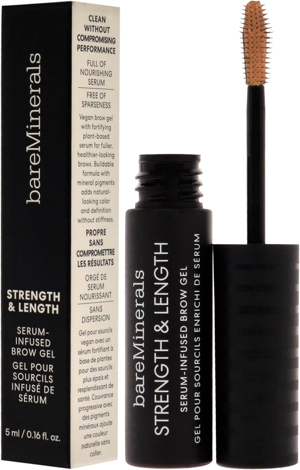 bareMinerals Strength & Length Serum-Infused Brow Gel - Honey 0.16oz