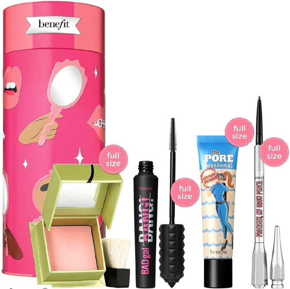 Benefit Talk Beauty to Me Mascara, Brow, Blush & Primer Gift Set Benefit Talk Beauty to Me Mascara, Brow, Blush & Primer Gift Set