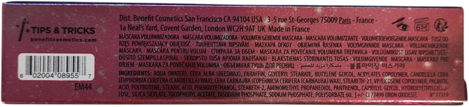 Benefit Mascara, 4 g,BLACK MINI,0602004087867