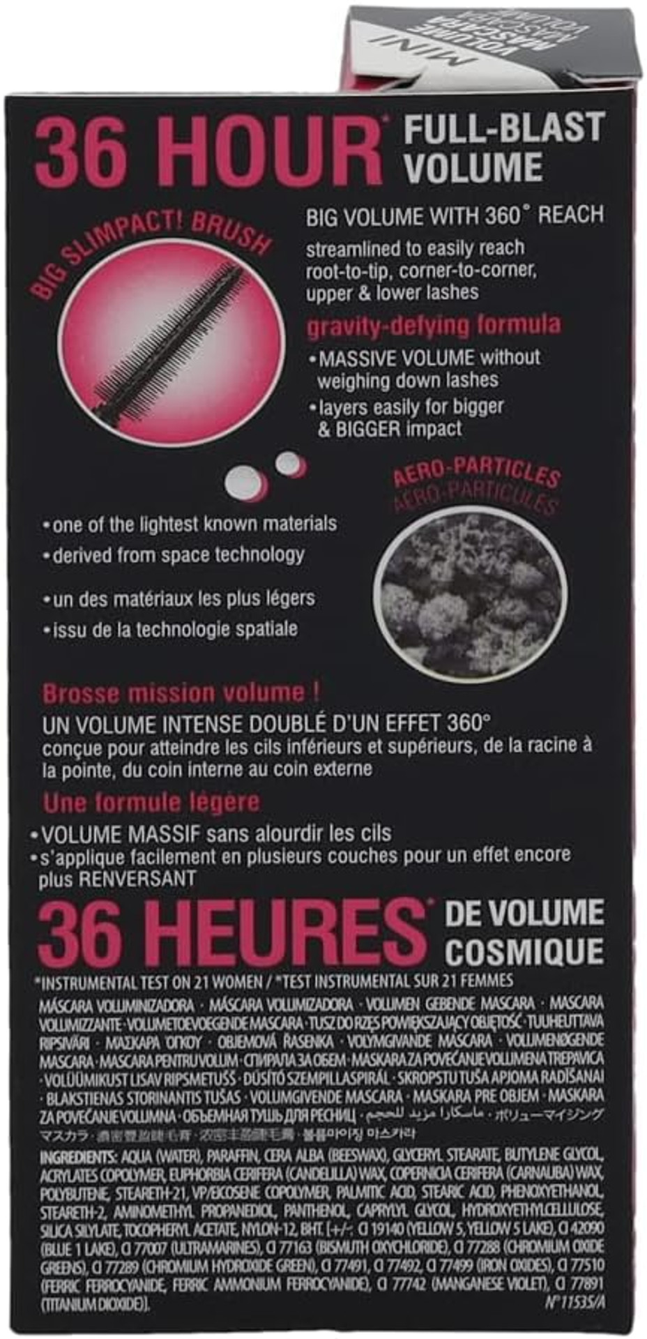 BENEFIT BADgal BANG! volumising mascara TRAVEL SIZED MINI 4.0 g Net wt. 0.14 oz