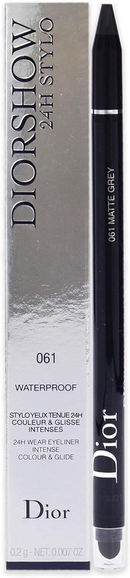 Christian Dior Diorshow 24H Stylo Waterproof Eyeliner - 061 Matte Grey For Women 0.007 oz Eyeliner Christian Dior Diorshow 24H Stylo Waterproof Eyeliner - 061 Matte Grey For Women 0.007 oz Eyeliner