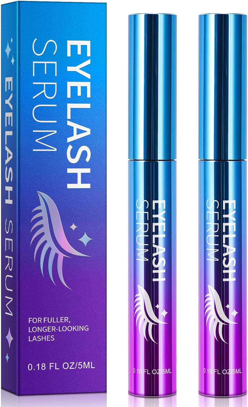 Eyelash Growth Serum, Advanced Lash Serum for Eyelash Growth, Women Eyelash Serum - Promotes Longer, Fuller and Thicker Lashes in a Month (5ml)