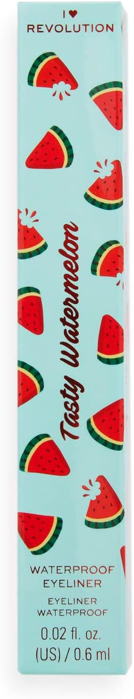 I Heart Revolution Tasty Watermelon Waterproof Liner, Ultra-Thin Pen Design, Black