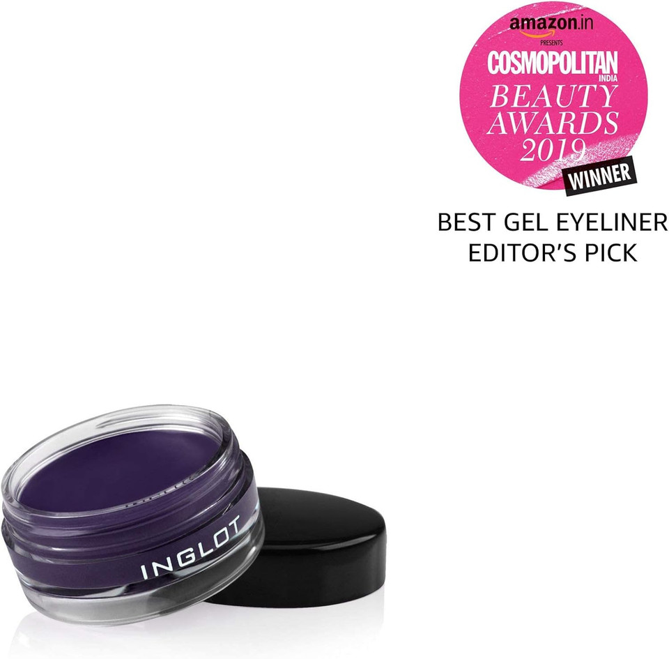 Inglot AMC Gel Eyeliner, Ideal Coverage with Long-Lasting Formula, Vibrant Colourful Waterproof Eyeliner, Hypoallergenic, Flawless Appearance, 5.5 g : 61