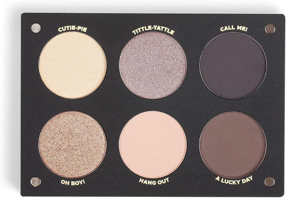 Inglot PlayInn Creach Peach Eyeshadow Palette - 6 Shadows in Tones of Pink and Gold for Everyday and Evening Make-up | Easy application and silky formula for a perfect finish | 7.8 g
