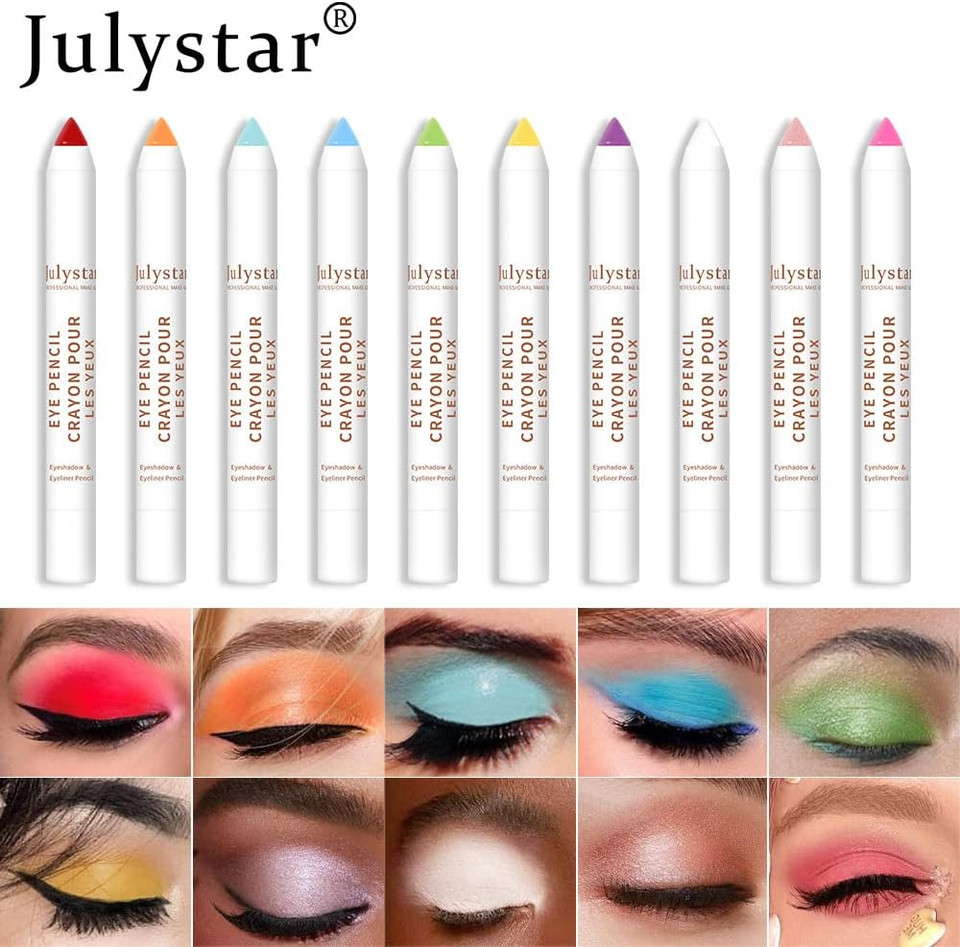 Julystar Color makeup polarized monochrome eye shadow stick beauty makeup matte shimmer eye shadow cosmetics (A04#) Julystar Color makeup polarized monochrome eye shadow stick beauty makeup matte shimmer eye shadow cosmetics (A04#)