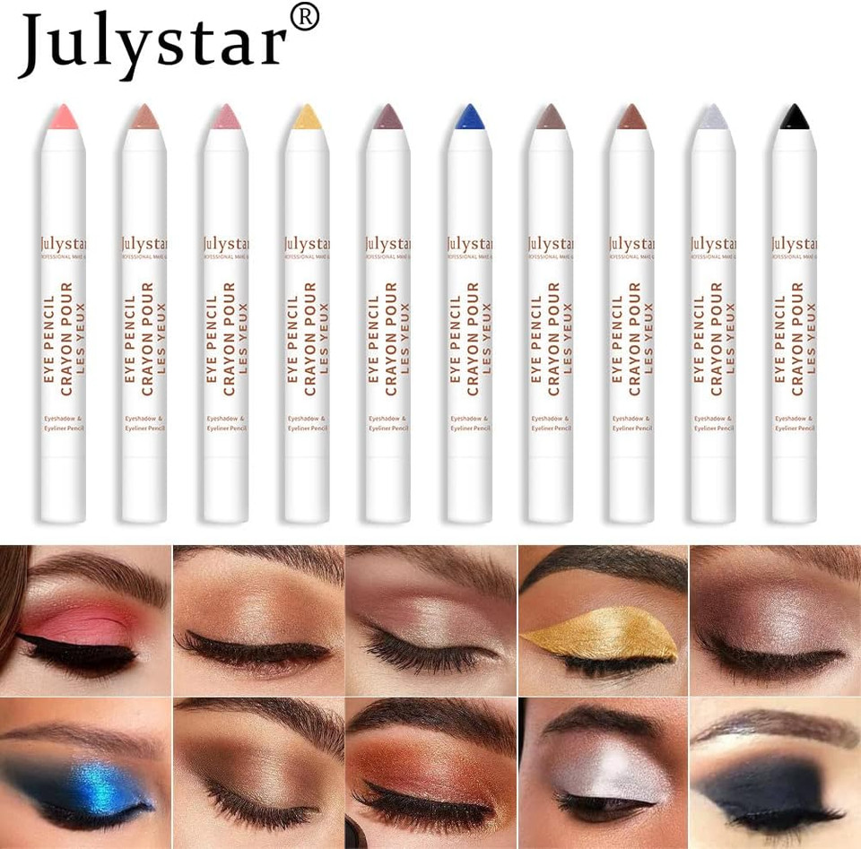 Julystar Color makeup polarized monochrome eye shadow stick beauty makeup matte shimmer eye shadow cosmetics (A04#) Julystar Color makeup polarized monochrome eye shadow stick beauty makeup matte shimmer eye shadow cosmetics (A04#)
