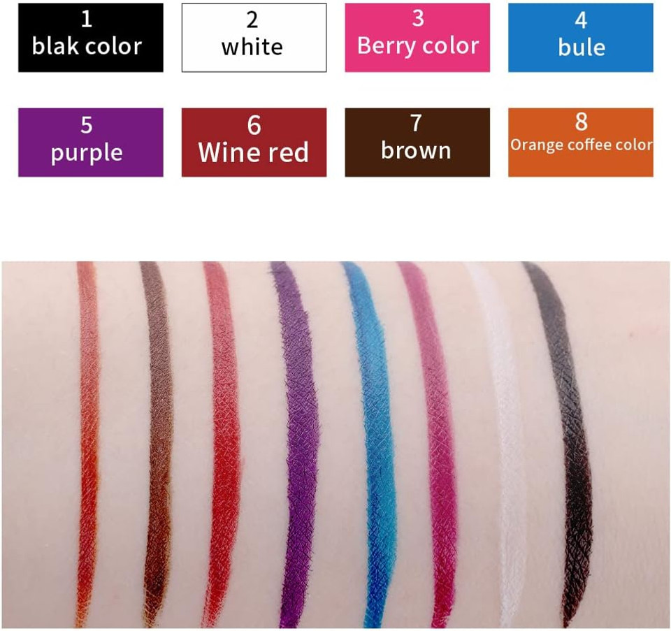 Julystar Colorful Waterproof Easy Coloring Slim eyeliner Liquid Pen Lasting eyeliner (06#) Julystar Colorful Waterproof Easy Coloring Slim eyeliner Liquid Pen Lasting eyeliner (06#)