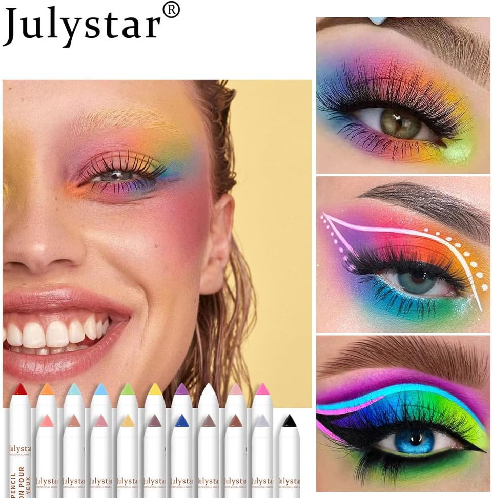 Julystar Color makeup polarized monochrome eye shadow stick beauty makeup matte shimmer eye shadow cosmetics (B08#) Julystar Color makeup polarized monochrome eye shadow stick beauty makeup matte shimmer eye shadow cosmetics (B08#)