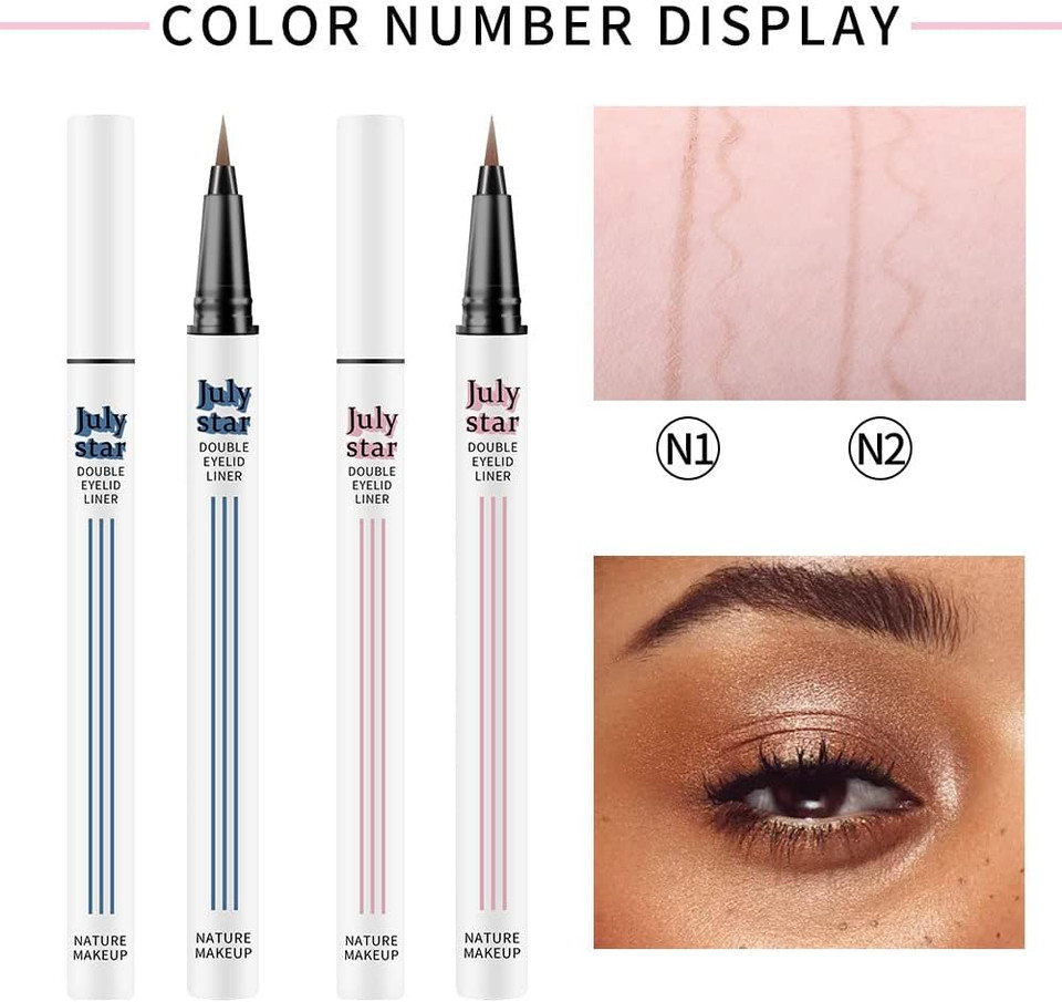 Julystar lying silkworm pen waterproof quick-drying brown eyeliner pen is not easy to smudge eye makeup natural lasting eyeliner Julystar lying silkworm pen waterproof quick-drying brown eyeliner pen is not easy to smudge eye makeup natural lasting eyeliner