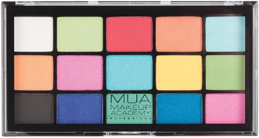 MUA Pro 15 Shade Eyeshadow Palette - Colour Burst