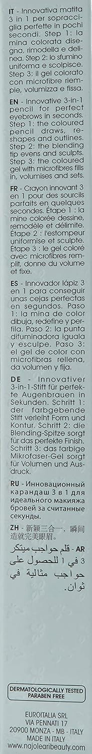 NAJ-OLEARI 3in1 Perfect Brow Pencil Make-up Face 01 Blondes