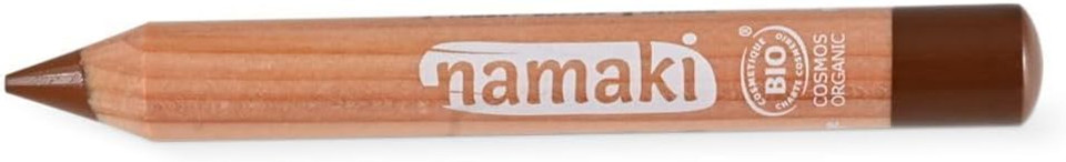 Organic Brown Makeup Pencil for Children - Cosmos Organic, Easy to Apply, Simple Makeup Removal - Namaki Organic Brown Makeup Pencil for Children - Cosmos Organic, Easy to Apply, Simple Makeup Removal - Namaki