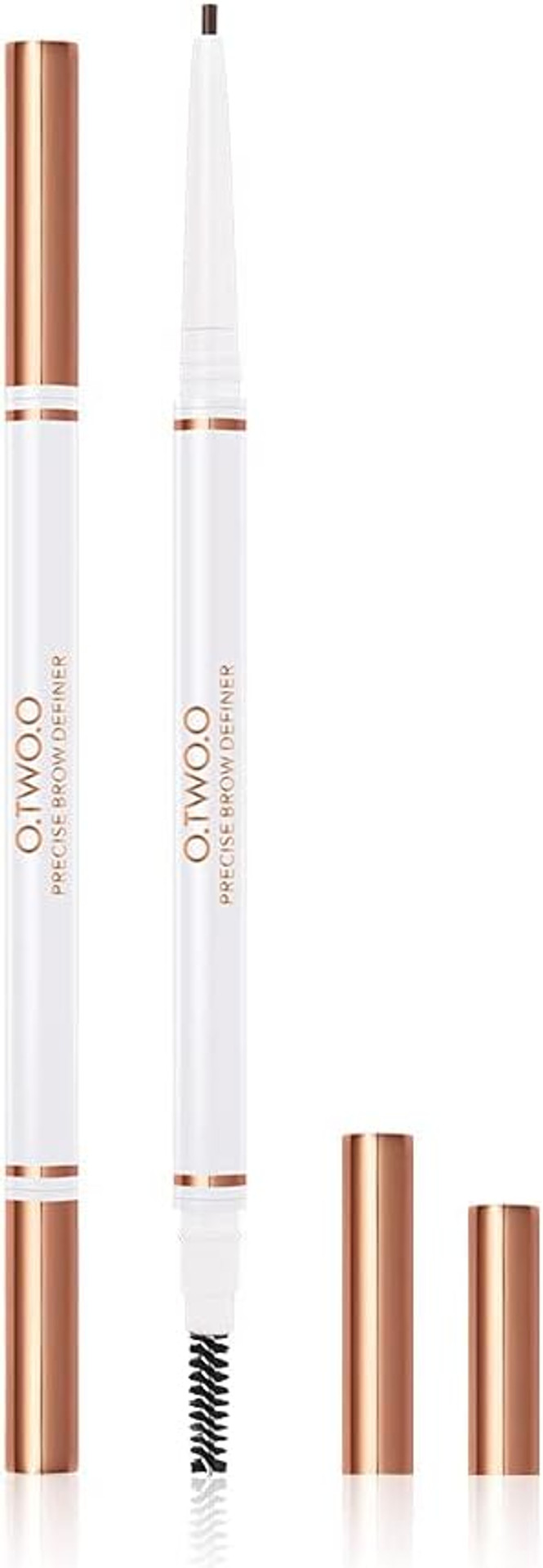 O.TWO.O Double-headed Extremely Fine Eyebrow Pencil Waterproof, Sweat-proof, Long-lasting, Natural and Non-dizzy Makeup Four-color Eyebrow Pencil Beauty (#03 Middle Brown) O.TWO.O Double-headed Extremely Fine Eyebrow Pencil Waterproof, Sweat-proof, Long-lasting, Natural and Non-dizzy Makeup Four-color Eyebrow Pencil Beauty (#03 Middle Brown)