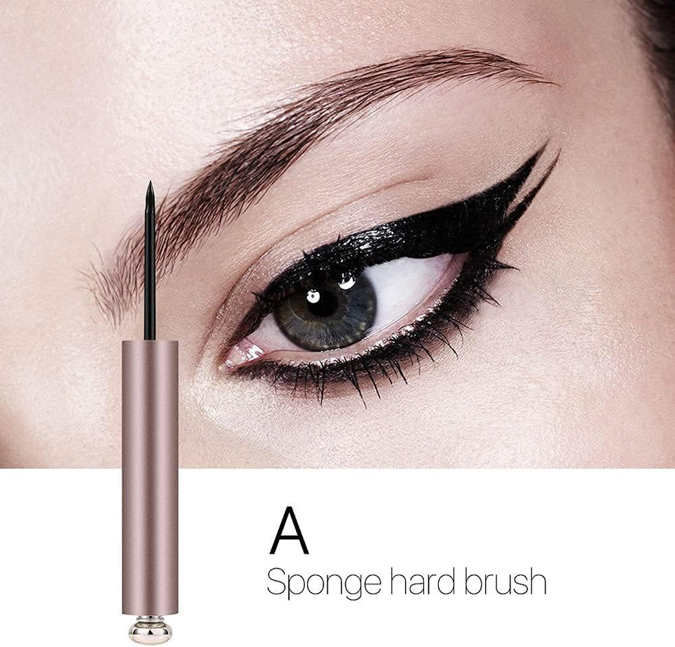 O.TWO.O Rose Gold Beginners Eyeliner Waterproof Quick-drying Makeup Eyeliner (A)