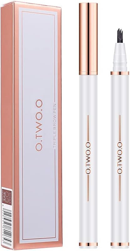 O. Two. O color makeup three claw eyebrow pen natural make-up anti sweat liquid bifurcated three claw eyebrow pen (Dark gray)