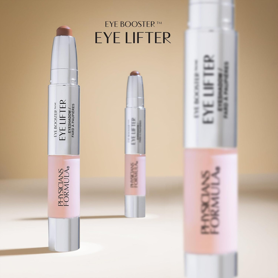 Physicians Formula Eye Booster Eye Lifter, Liquid and Cream Eyeshadow Stick Duo, Contours and Brightens Eyes for Instant Lift, Peptide-Infused, Universal
