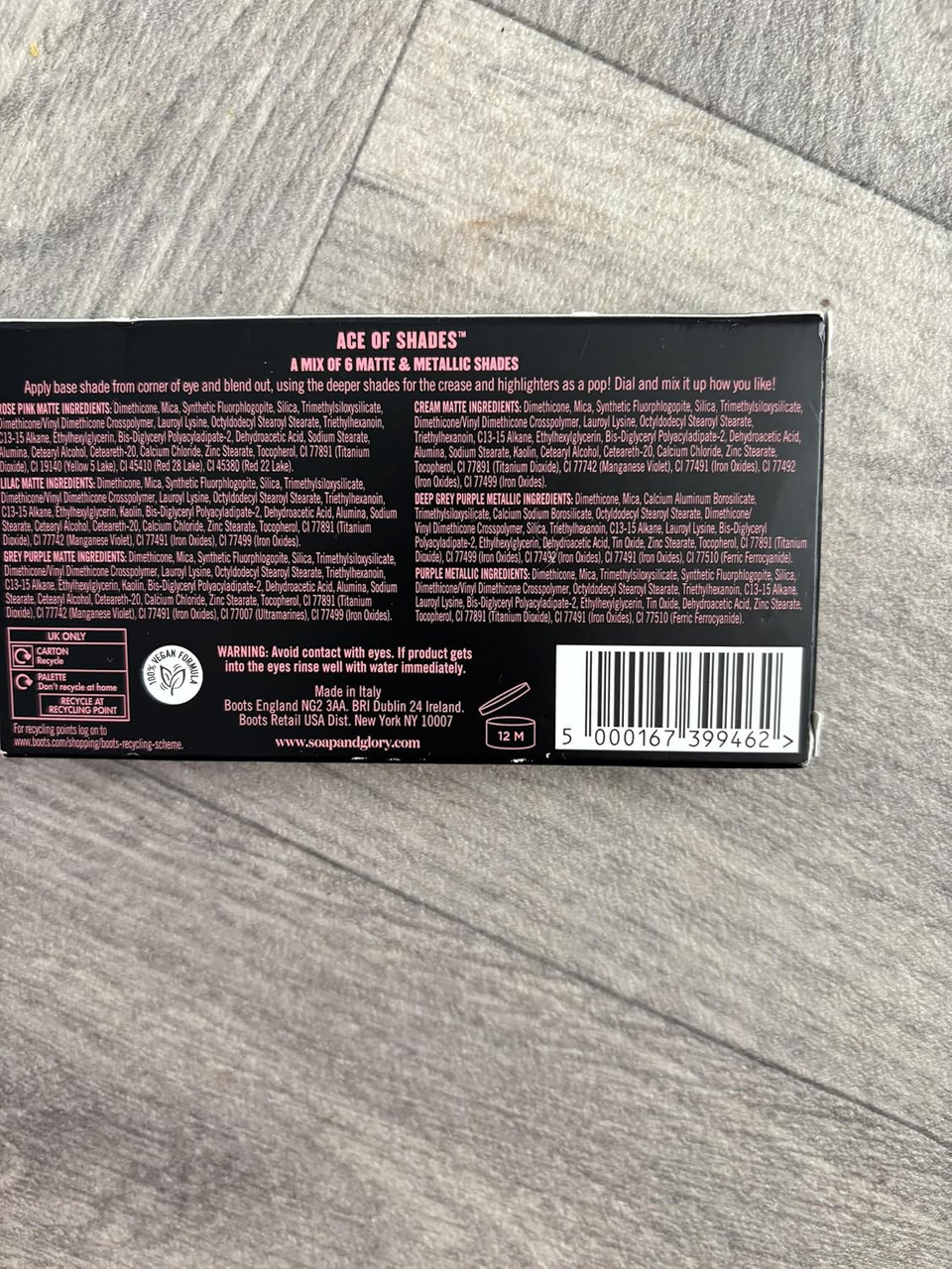 Soap and Glory Ace of Shades Eyeshadow Palette, Matte and Metallic Finishes
