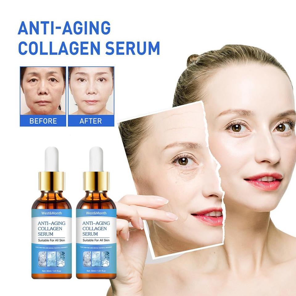 2023 Newest Stock Facial Serum, Anti Aging Serum, Dark Spot Corrector & Fade Fine Lines Essence (clear 2PC)clear 2PC