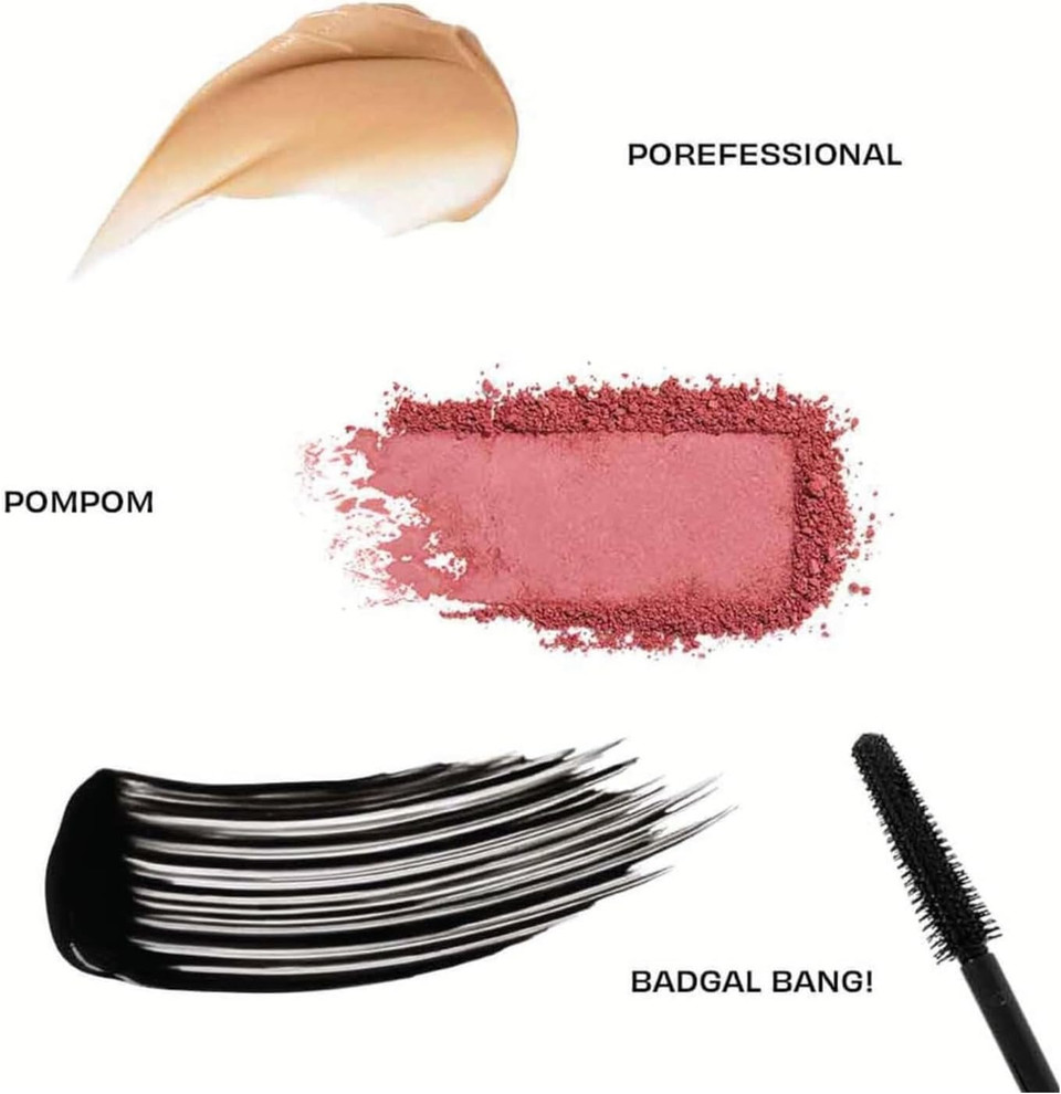 Benefit BADgal Season Make-up Set - Full-size BADgal mascara & blush plus mini POREfessional primer (Collection worth £67)