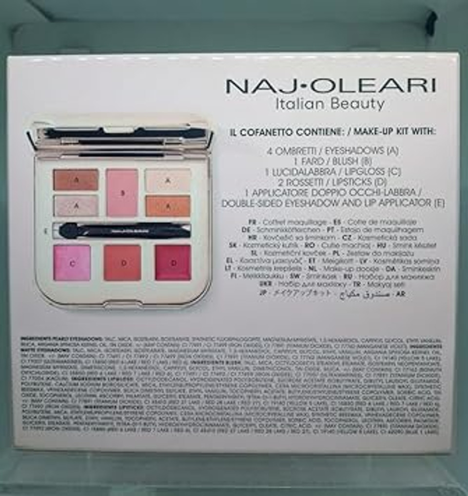 Naj Oleari La Postina Pink Make-Up Palette XS Viso Occhi Labbra
