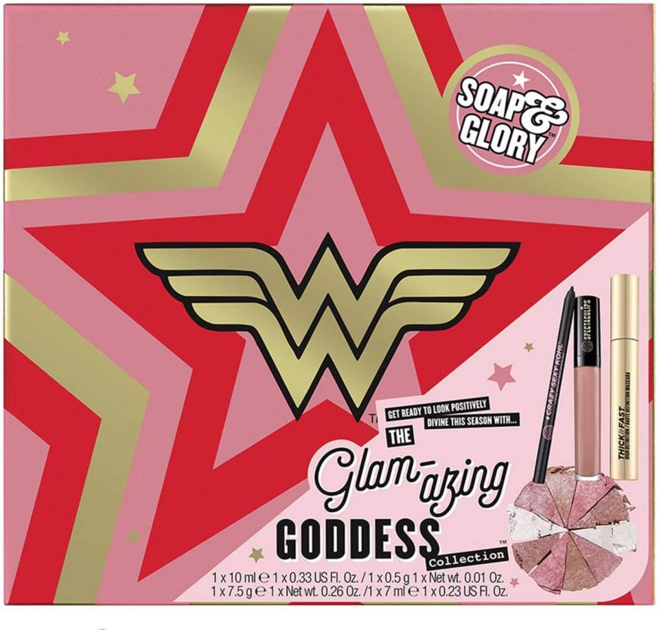 Soap & Glory Wonder Woman Glam-azing Goddess Collection Gift Set: Makeup Palette - Pink
