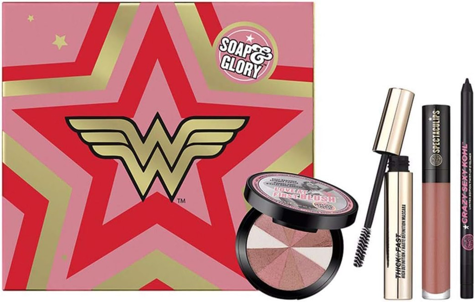 Soap & Glory Wonder Woman Glam-azing Goddess Collection Gift Set: Makeup Palette - Pink