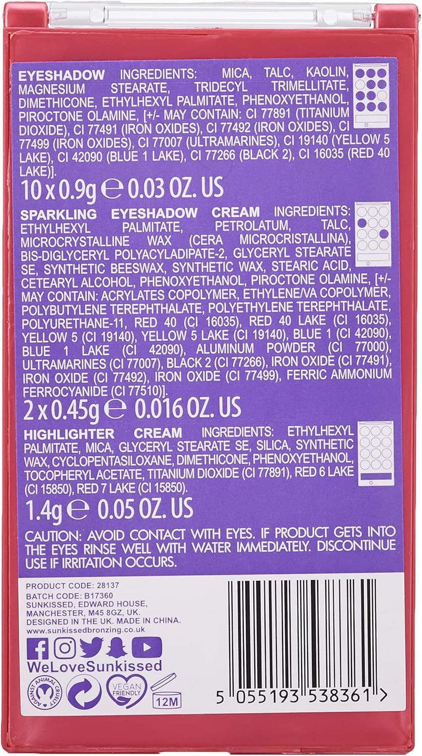 SUNkissed Eye Must Have Eyeshadow and Highlighter Palette