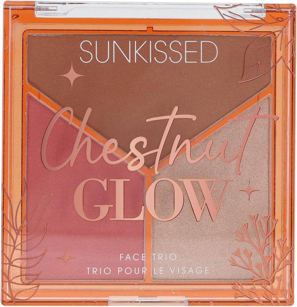 Sunkissed Chestnut Glow Face Trio Palette
