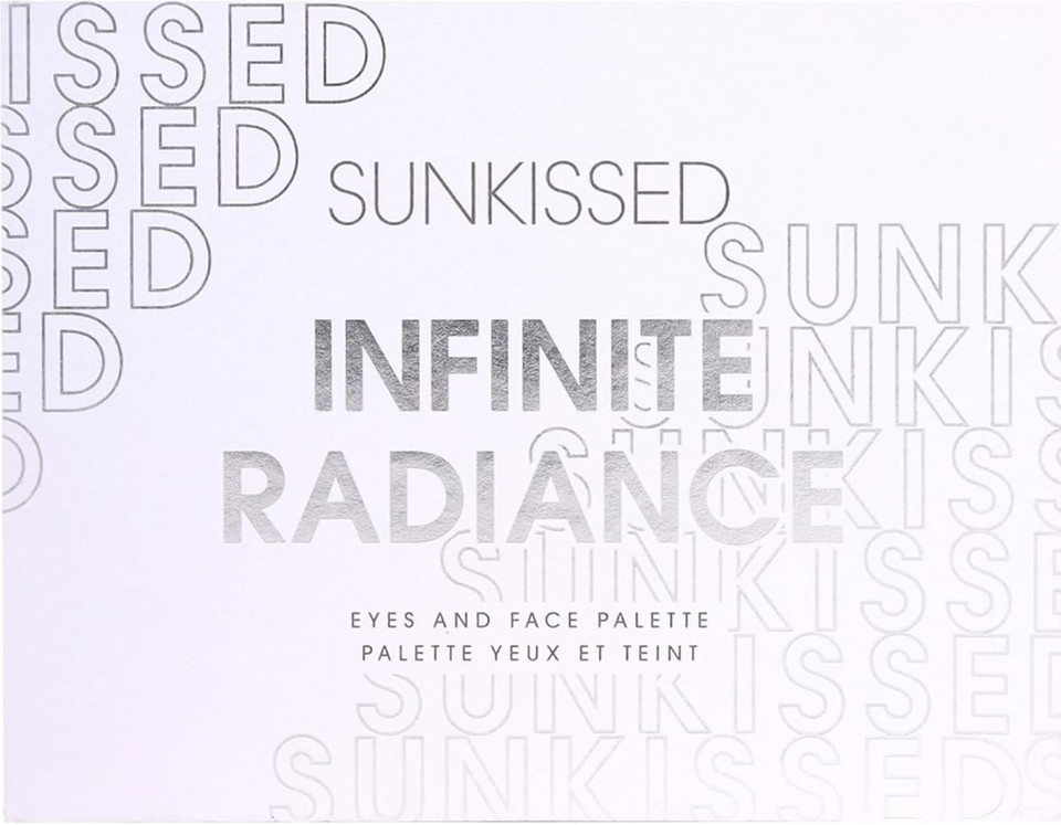 Sunkissed Infinite Radiance Eyes, Face Palette with Bronzer, Blusher, Highlighter, Powder and Eyeshadows in a Range of Shades